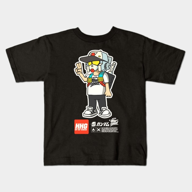 HHG DUDES - DJ RX-78 V2 Kids T-Shirt by EasterlyArt